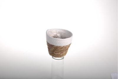 Seagrass Basket White 14x10x12cm