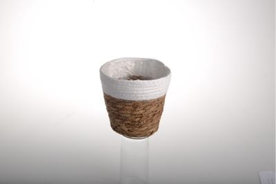 Seagrass Basket White 16x11x14cm