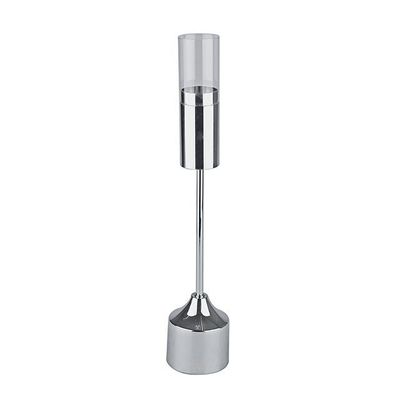 Duchess Candle Stand Metal Silver Medium