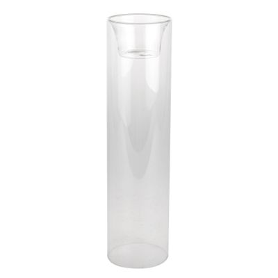 Glass Long Tealight Holder 29.8cm