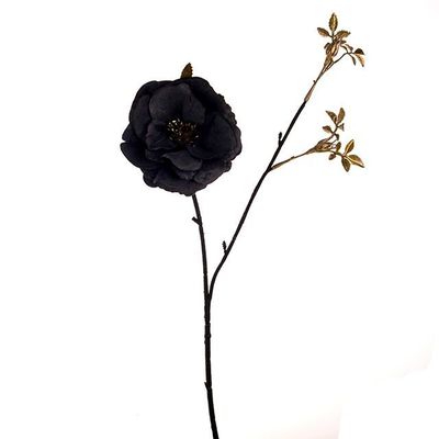 Dogwood Rose Spray Grey 48Cm Hqn