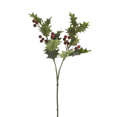 Frosty Holly Spray 61Cm
