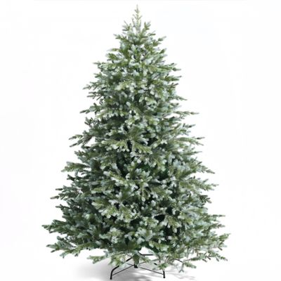 Pre lit Blue Green Christmas Tree 150 multi LED with metal stand 4FT