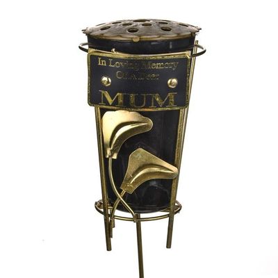 Grave Vase With Spike Ilm Large Mum