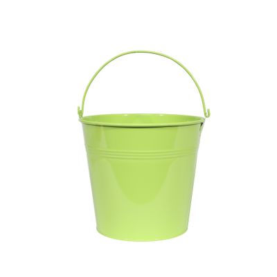 Bucket Zinc Lime 15cm High