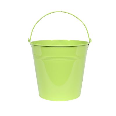 Bucket Zinc Lime 17cm High