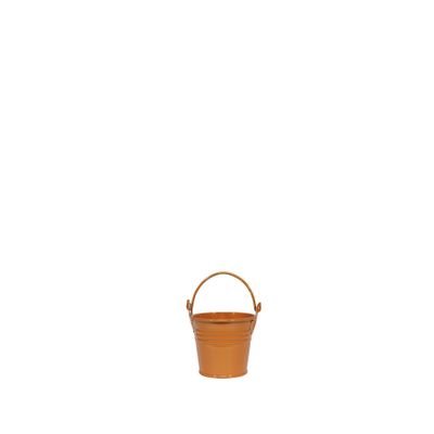 Bucket Zinc Orange 5cm High