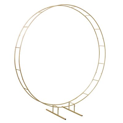 Wedding Hoop Arch Gold 2.4m