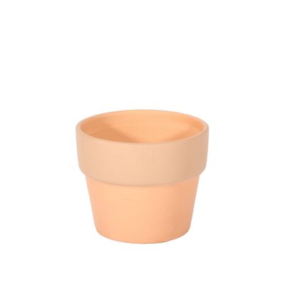 Terracotta Pot with Brown Band - Dia 7.5 x H7cm