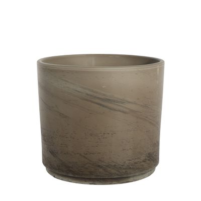 Basalt Terracotta Pillar Pot - D23.5 x H20.5cm