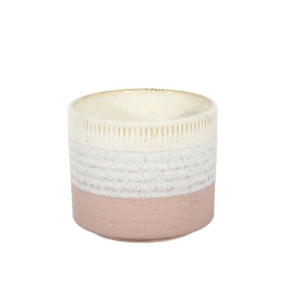 Hortus Bordeaux Stoneware Pot  - Pink - Dia 10 x H10cm
