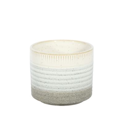 Hortus Bordeaux Stoneware Pot  - Grey - Dia 10 x H10cm