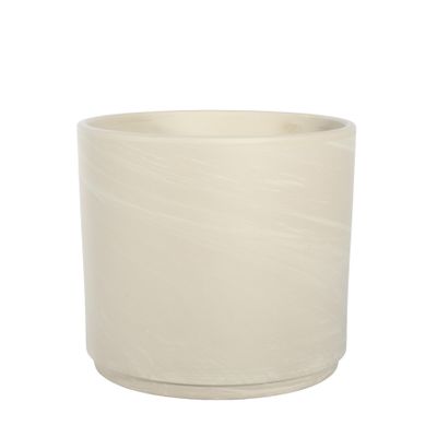 Granite Terracotta Pillar Pot - D24 x H21cm