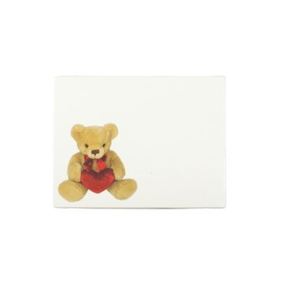 Small Card - Teddy With  Red Heart - Pk 50