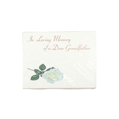 Small Card - In Loving Memory - Dear Grandfather - Pk 50