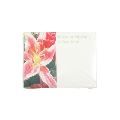 Small Card - In Loving Memory - Dear Sister - Pk 50