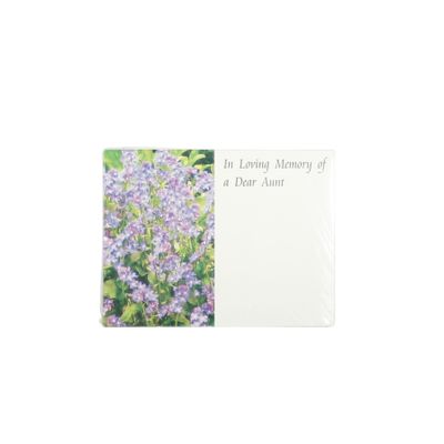 Small Card - loving Memory Dear Aunt - Pk 50