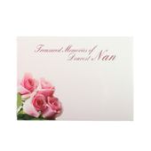 Large Card - Dearest Nan - Pink Rose  - Pk 6