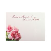 Large Card - Dearest Nan - Pink Rose  - Pk 6