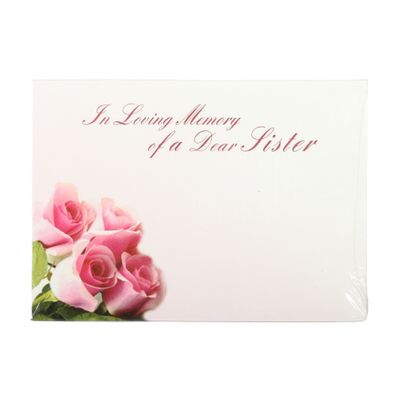 Large Card - In Loving Memory of a Dear Sister - Pk6