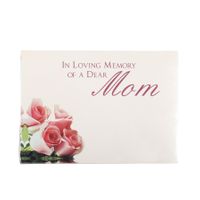 Large Card -  Loving Memory Dear Mum - Pink Rose - Pk 6