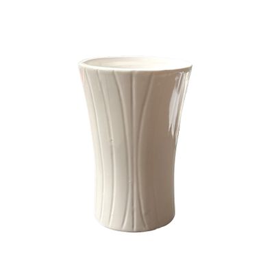 White Vertical Line Ceramic 13cm