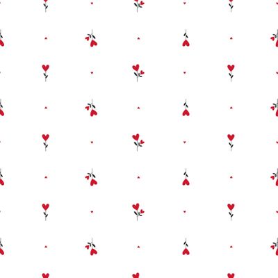Flower Hearts Red Film - 80cm x100m