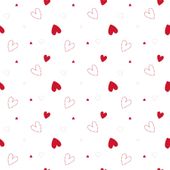 Red Dotty Hearts Film - 80cm x100m