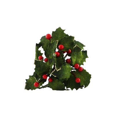 Holly Candle Ring - 12cm