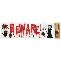 Beware Gel Window Stickers - Large Pack