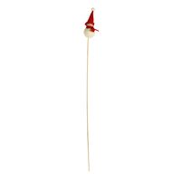 10cm Felt Snowman With Red Hat  on 50cm Pick - Box of 12
