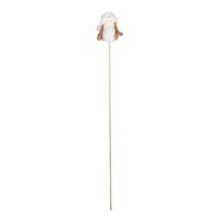 8cm Fuzzy Angel With White Hat on 50cm Stick - Box of 12