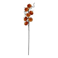 Velvet Pumpkin Pick - Orange - 70cm