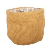 Jute Nursery Basket with Liner - 18x18cm
