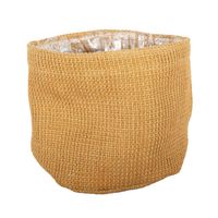Jute Nursery Basket with Liner - 18x18cm