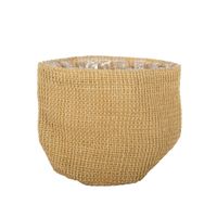 Jute Nursery Basket with Liner - 14x14cm