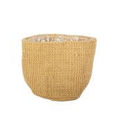 Jute Nursery Basket with Liner - 12x12cm