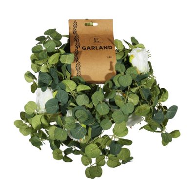 Essential Rose Mixed Garland - Cream