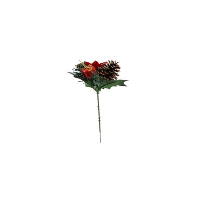 Christmas Pick - Cone & Gift box - 18cm