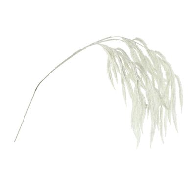 White Hanging Branch with Glitter - 110cm