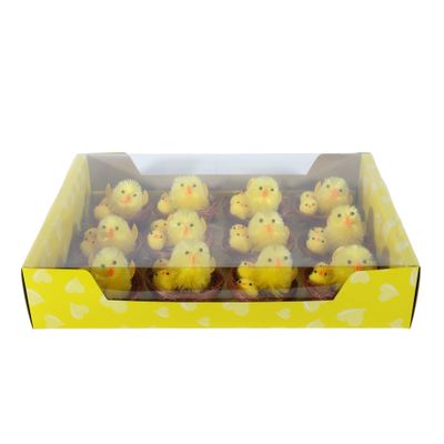 12 Chicks in Nest in Display Box