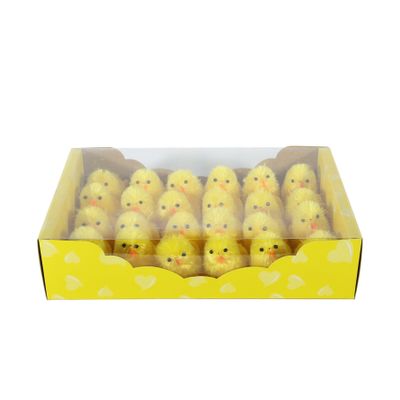 12 6cm Easter Chicks in Tray