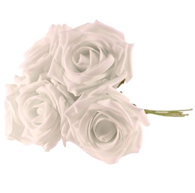 Foam Open Tea Rose X5 Bright White