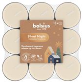 Bolsius True Glow Silent Night Fragrance Tea Lights - 4Hr -Pk 18