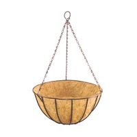 40cm Classic Hanging Basket with Coco Liner & Chain