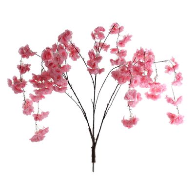 Weeping Blossom Tree Branches - Dark Pink - Set of 30 - 110cm