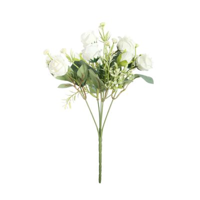 Pembroke Mini Diamond Rose Bunch - White