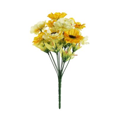 Pembroke Satin Anemones Mixed Bush x 12 - Yellow