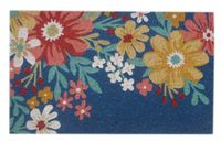 Doormat - Bright Assorted Flowers - 45x75cm