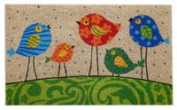 Doormat - Colourful Birds - 45x75cm